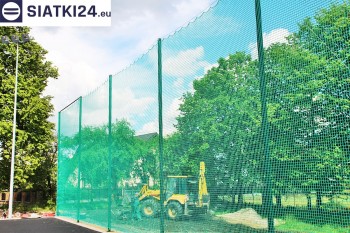 Siatki Milicz - Zabezpieczenie za bramkami i trybun boiska piłkarskiego dla terenów Milicza